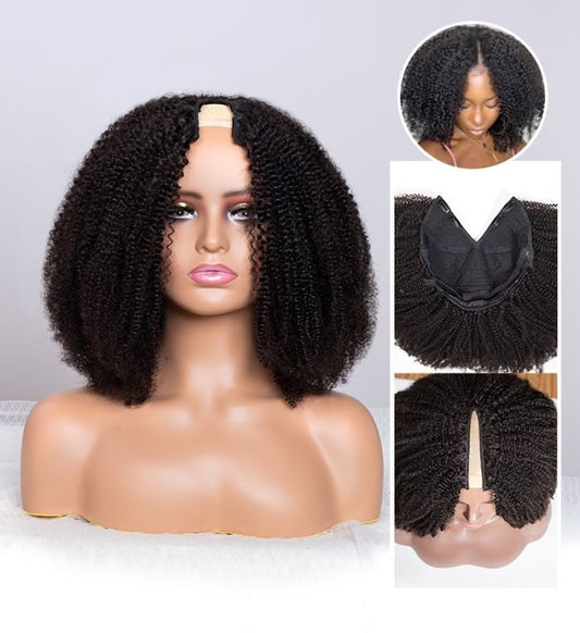 House of Extensions Kinky Curly V-Part Wig