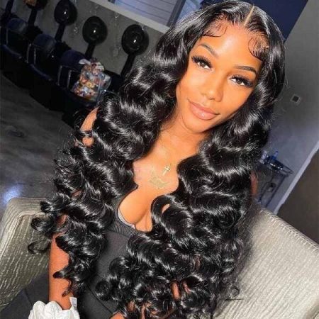 House of Extensions Loose Deep Wave Lace Frontal Wig