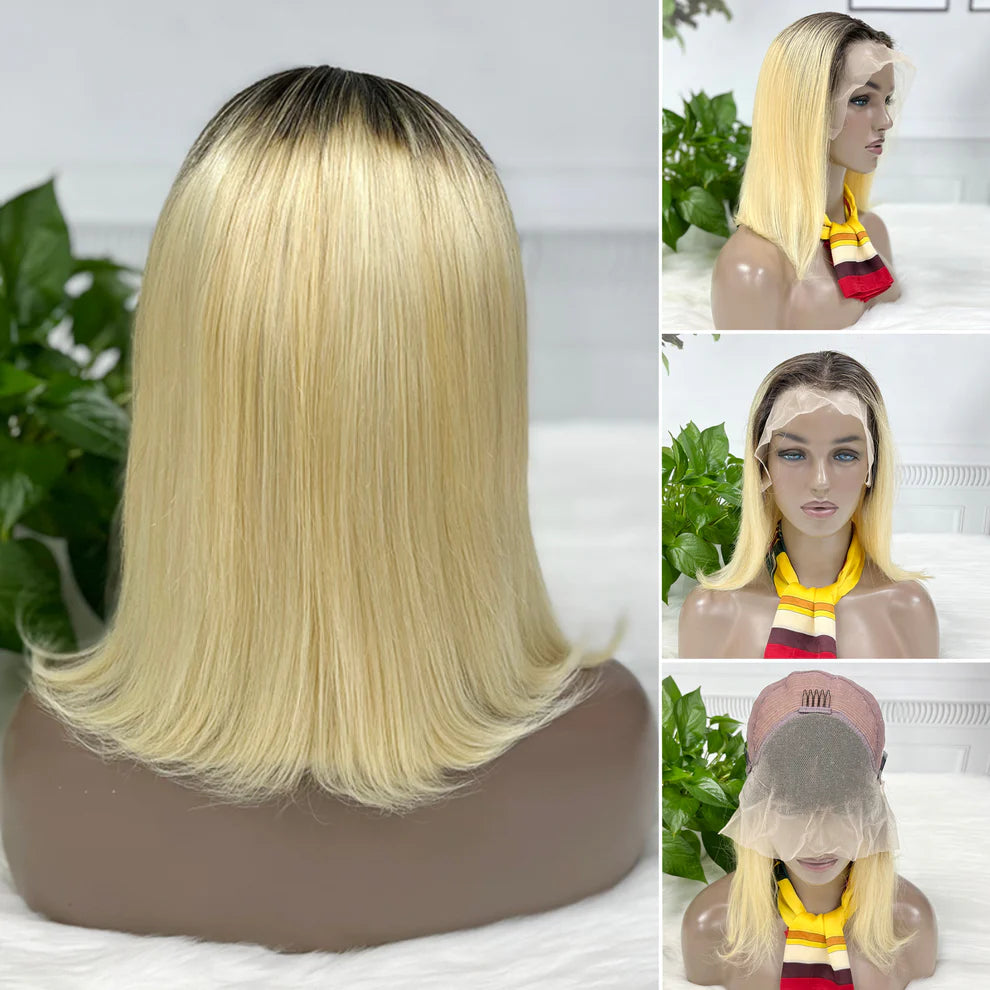 House of Extensions T1B/613 Bob Lace Wig