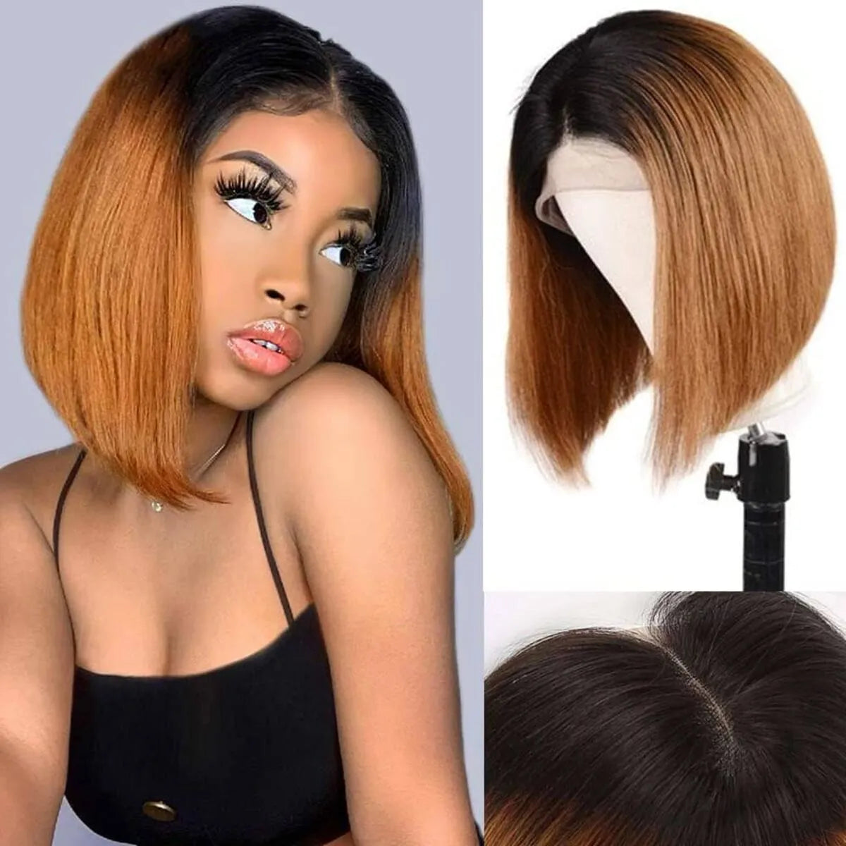 House of Extensions T1B/30 Bob Lace Wig