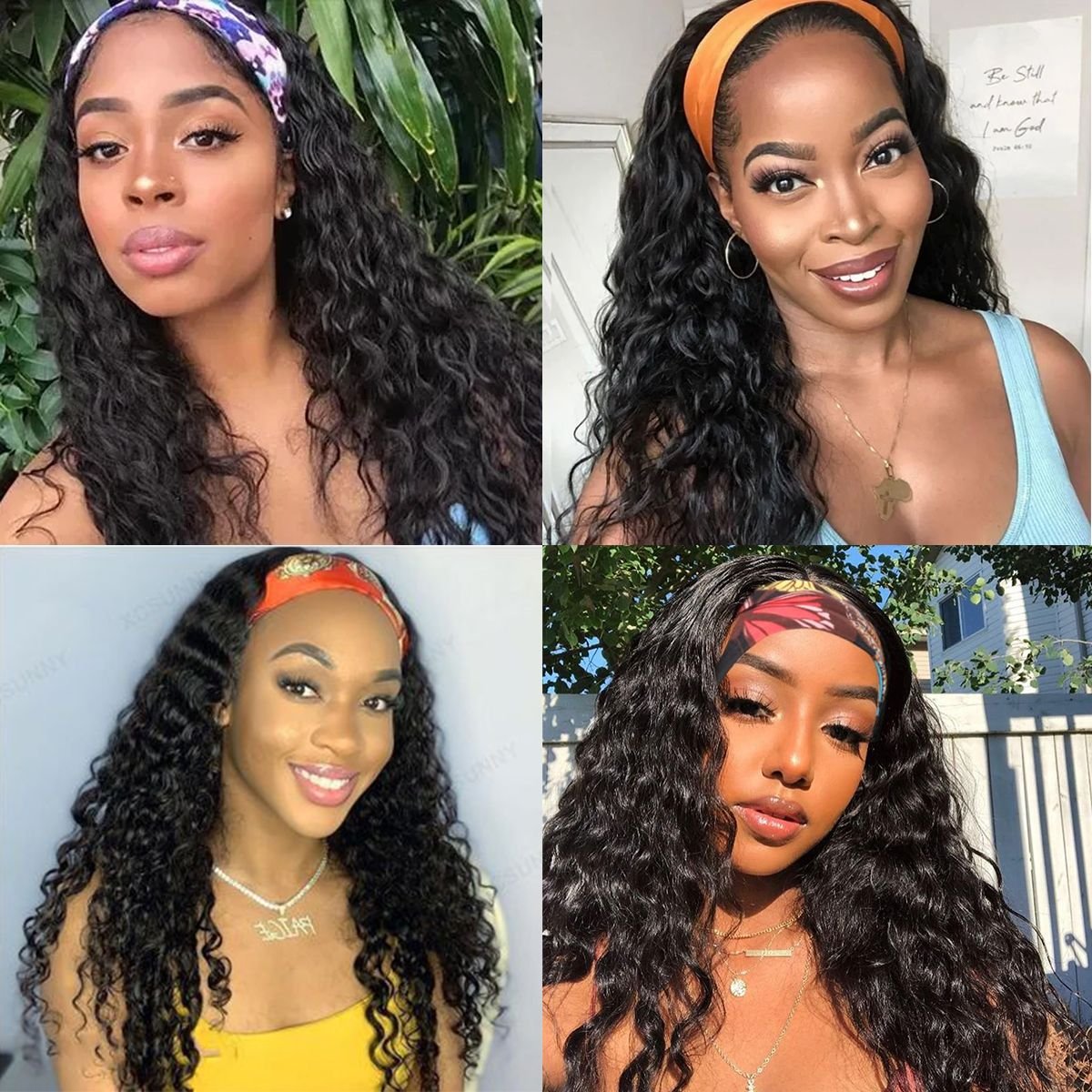 House of Extensions Water Wave Headband Wig