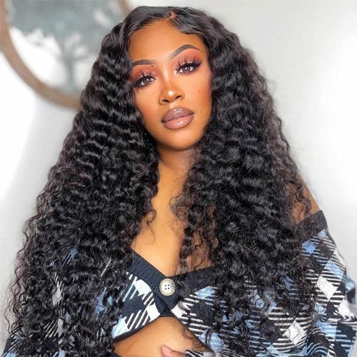 House of Extensions Deep Wave Lace Frontal Wig