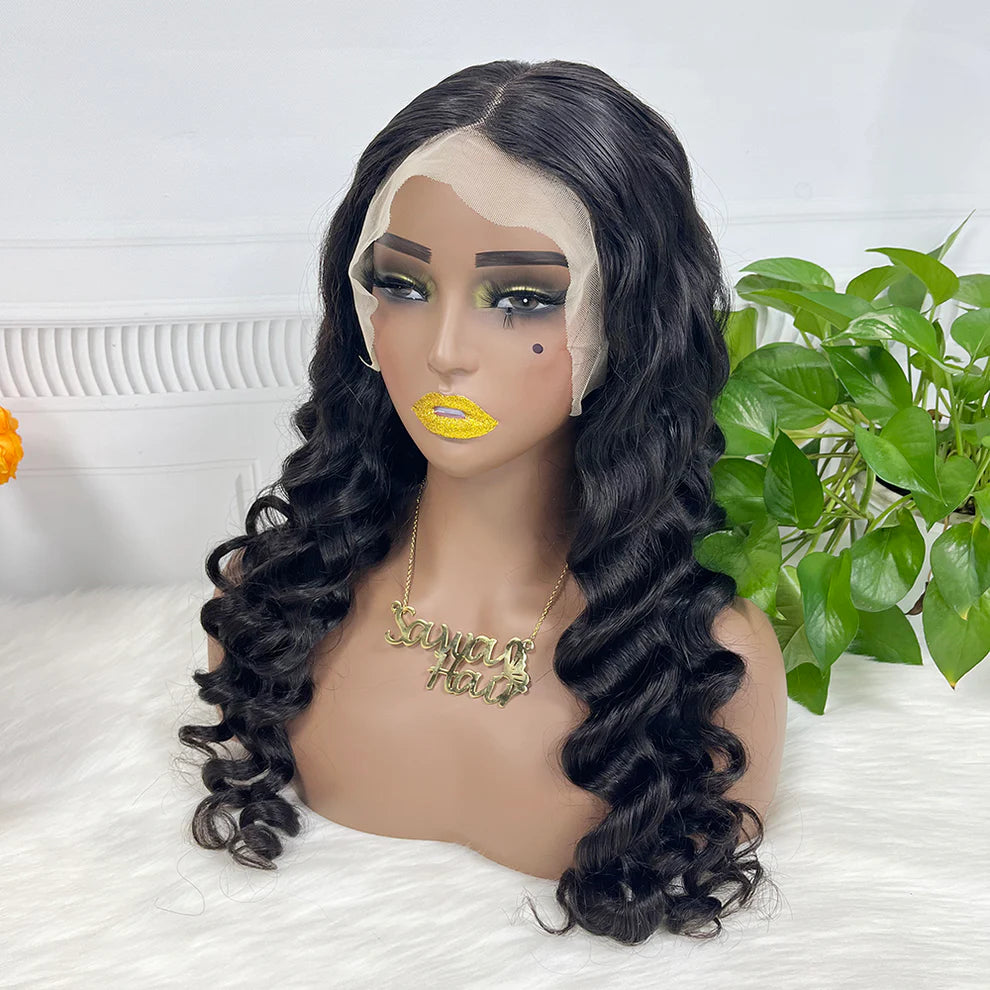 House of Extensions Loose Deep Wave Lace Frontal Wig