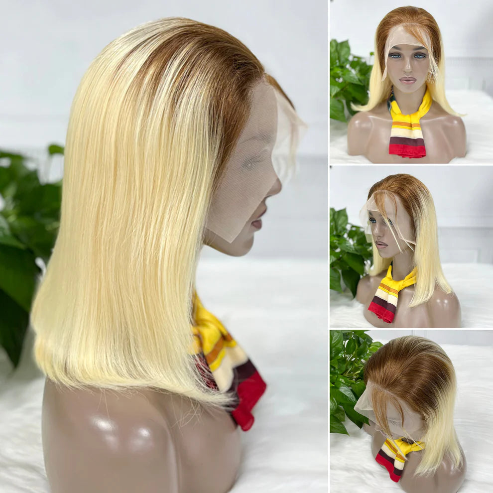House of Extensions T4/613 Bob Lace Wig