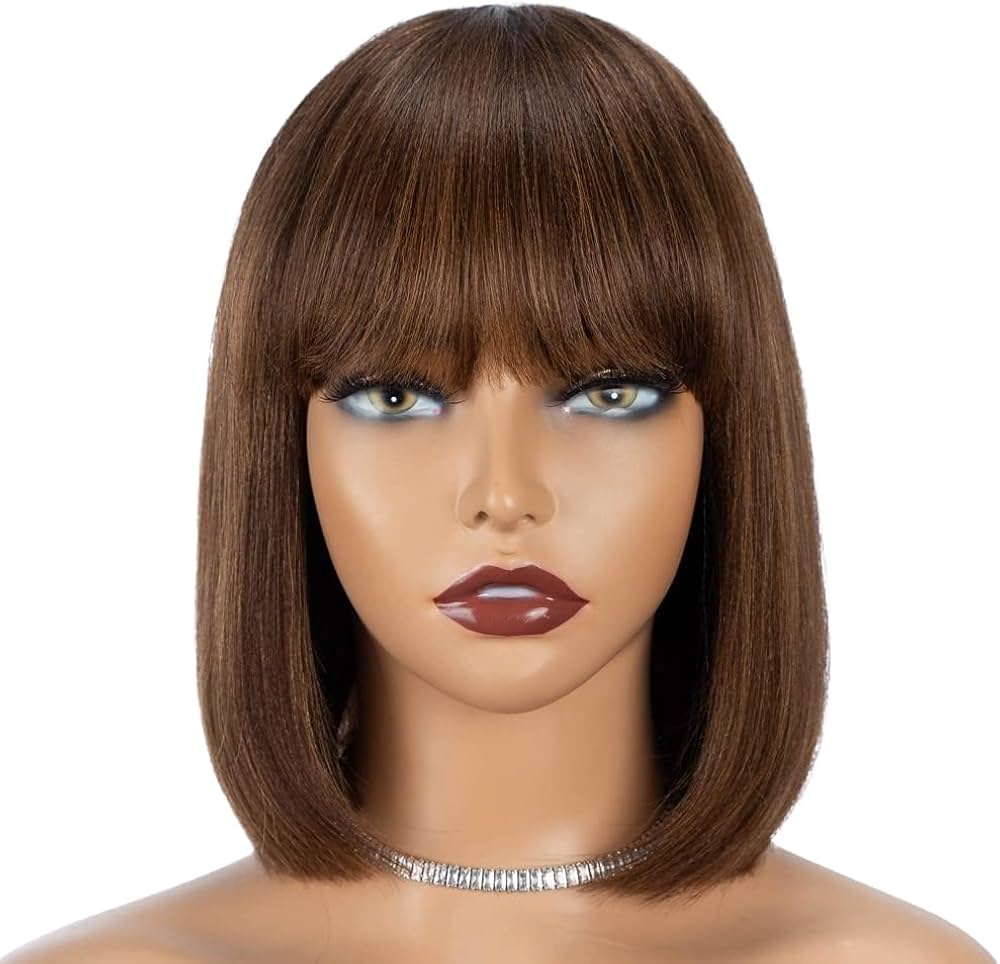 House of Extensions Bob Wig with Bangs-#4