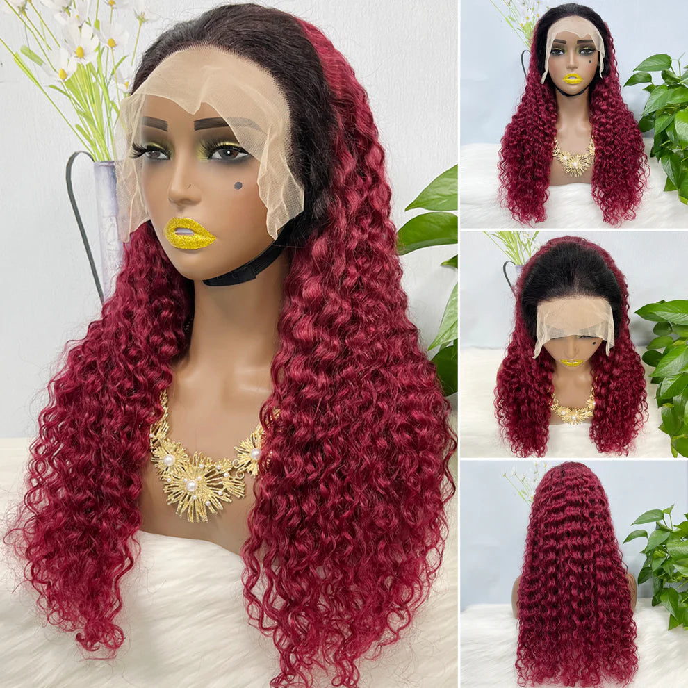 House of Extensions T1B/99J Lace Wig