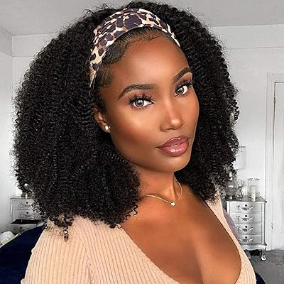 House of Extensions Kinky Curly Headband Wig