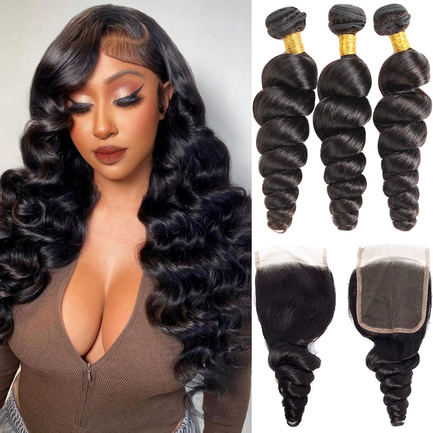 House of Extensions Loose Wave Bundles