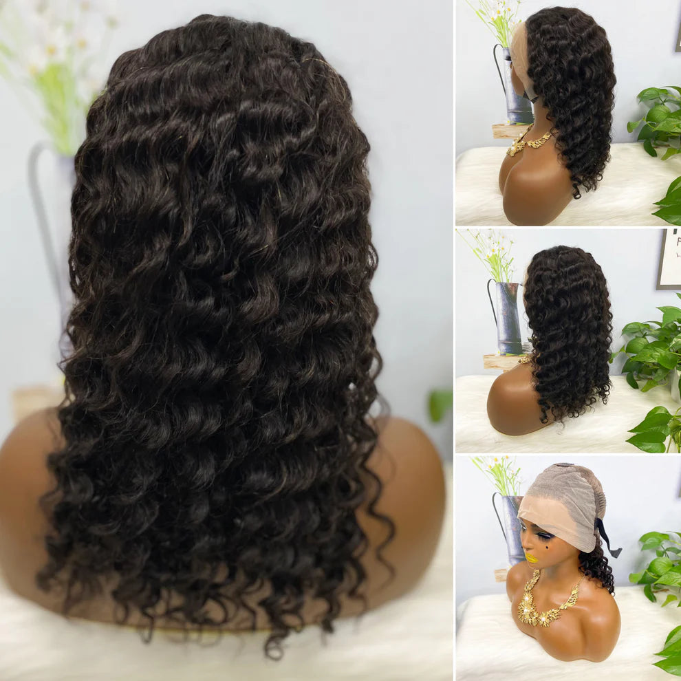 House of Extensions Deep Wave Lace Frontal Wig