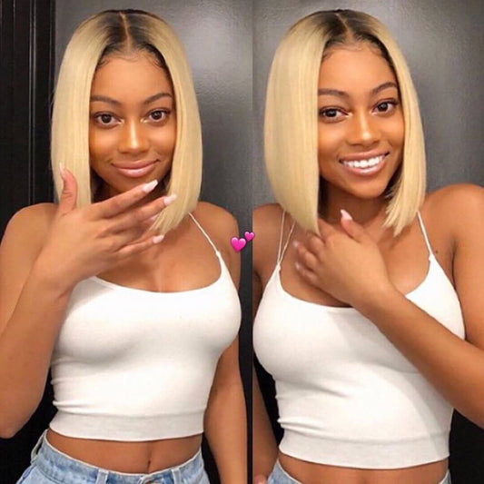 House of Extensions T1B/613 Bob Lace Wig