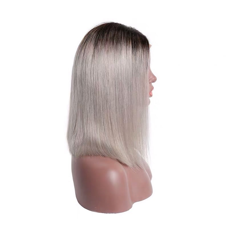 House of Extensions T1B/Gray Bob Lace Wig