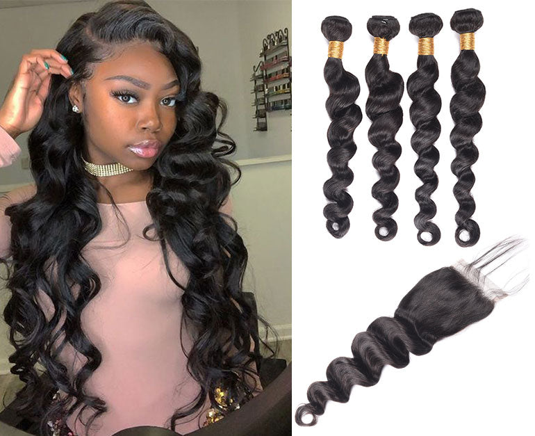 House of Extensions Loose Deep Wave Bundles