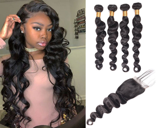House of Extensions Loose Deep Wave Bundles