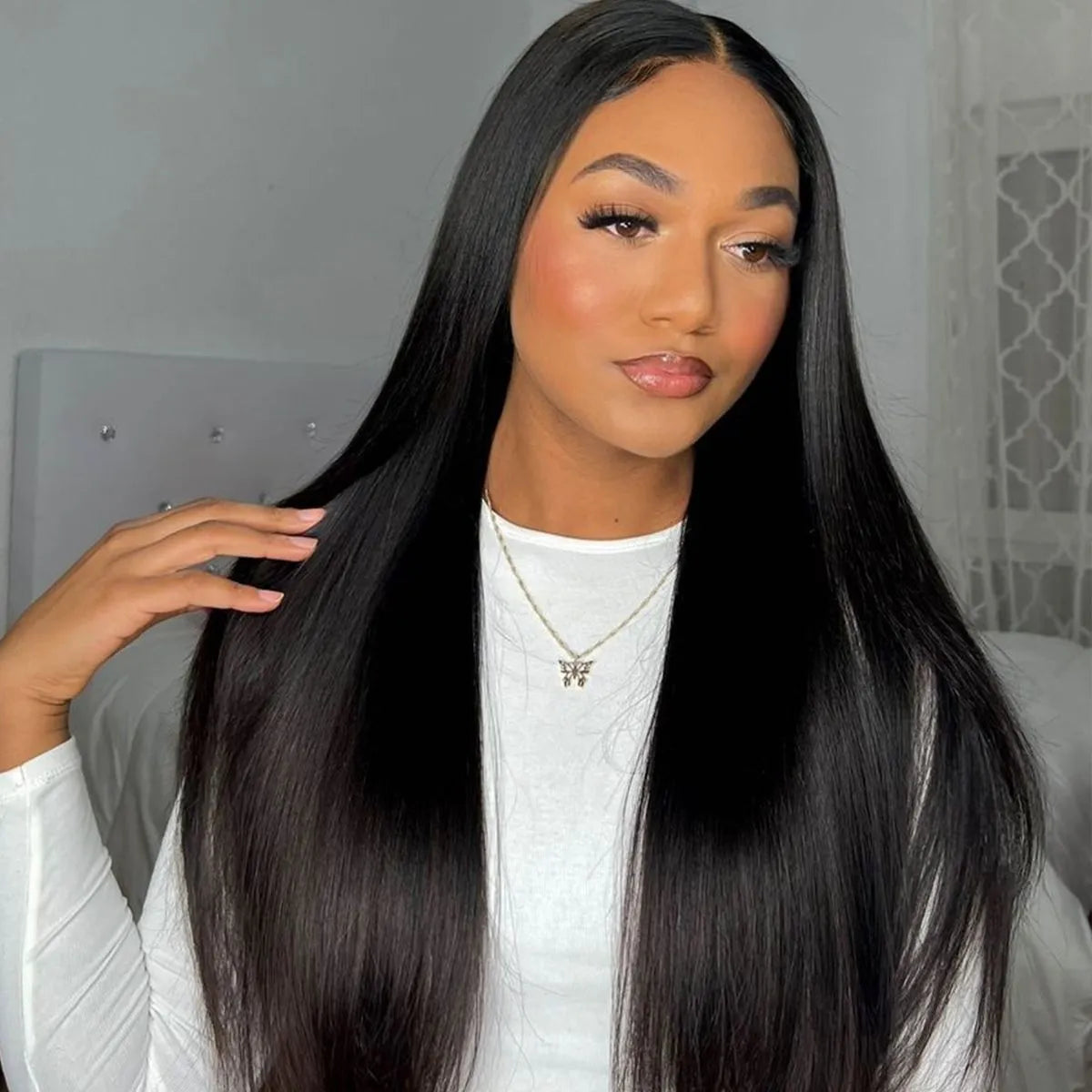House of Extensions Straight Lace Closure Wig