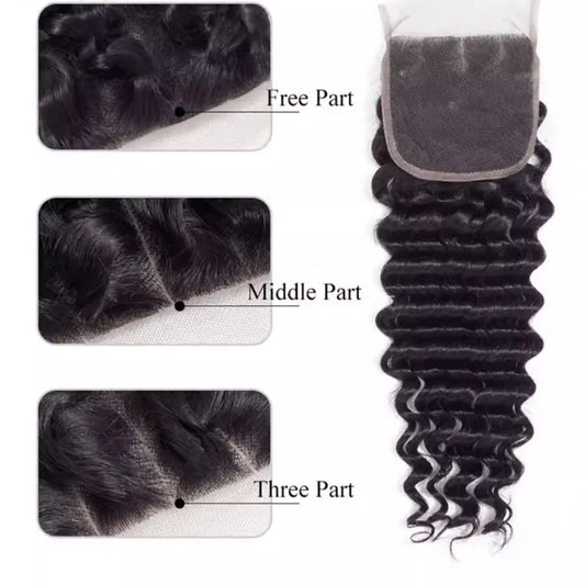 House of Extensions Deep Wave Lace Closure