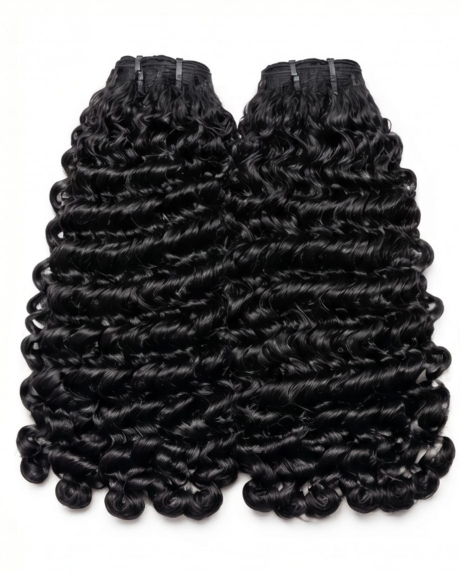 House of Extensions Double Drawn Burmese Curly Bundles