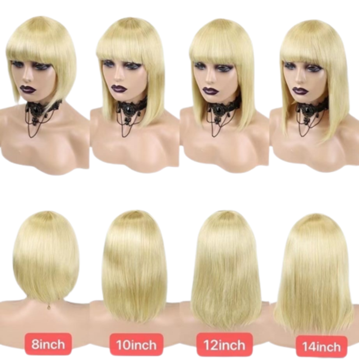 House of Extensions Bob Wig with Bangs- #613