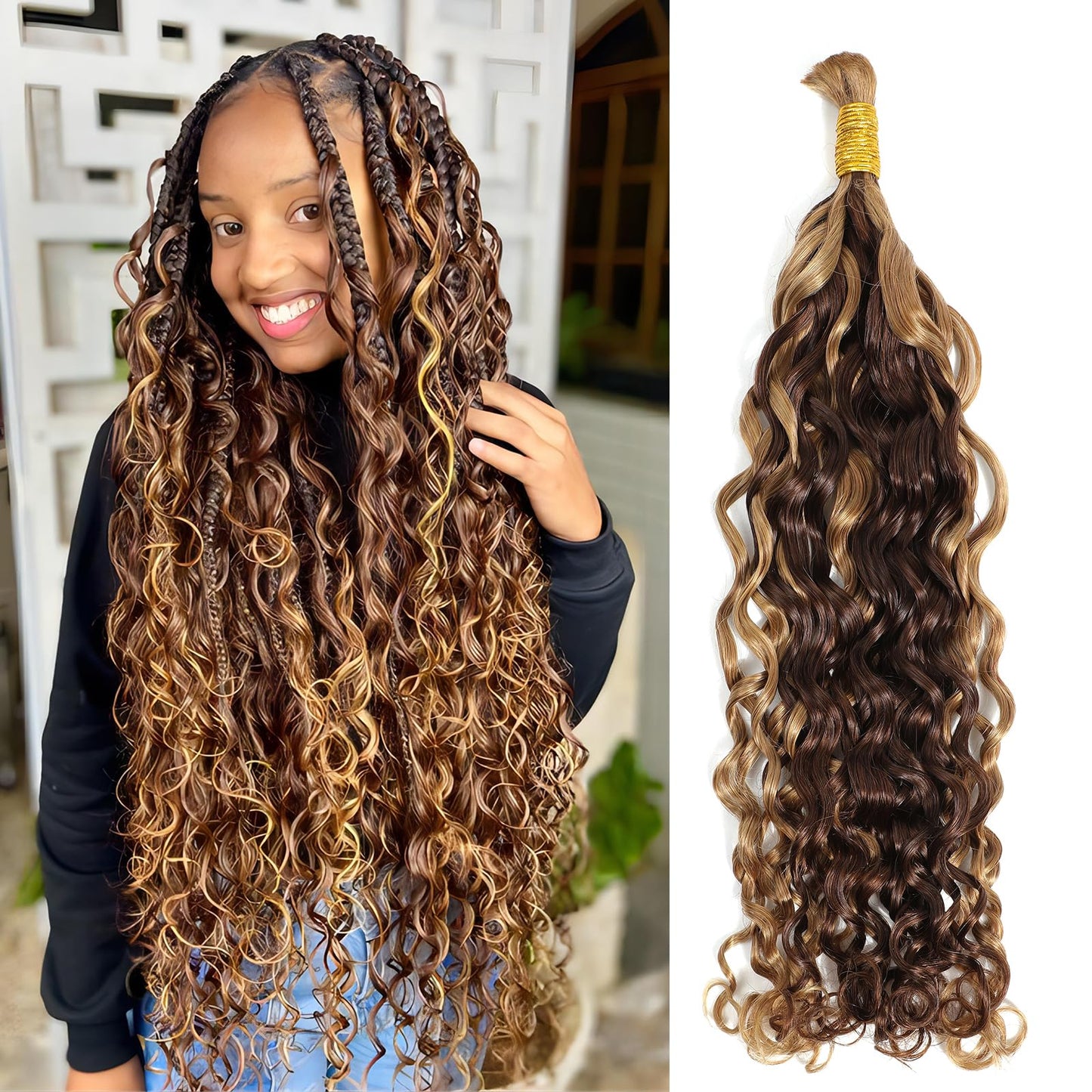 House of Extensions Bulk Braiding Hair Bundles