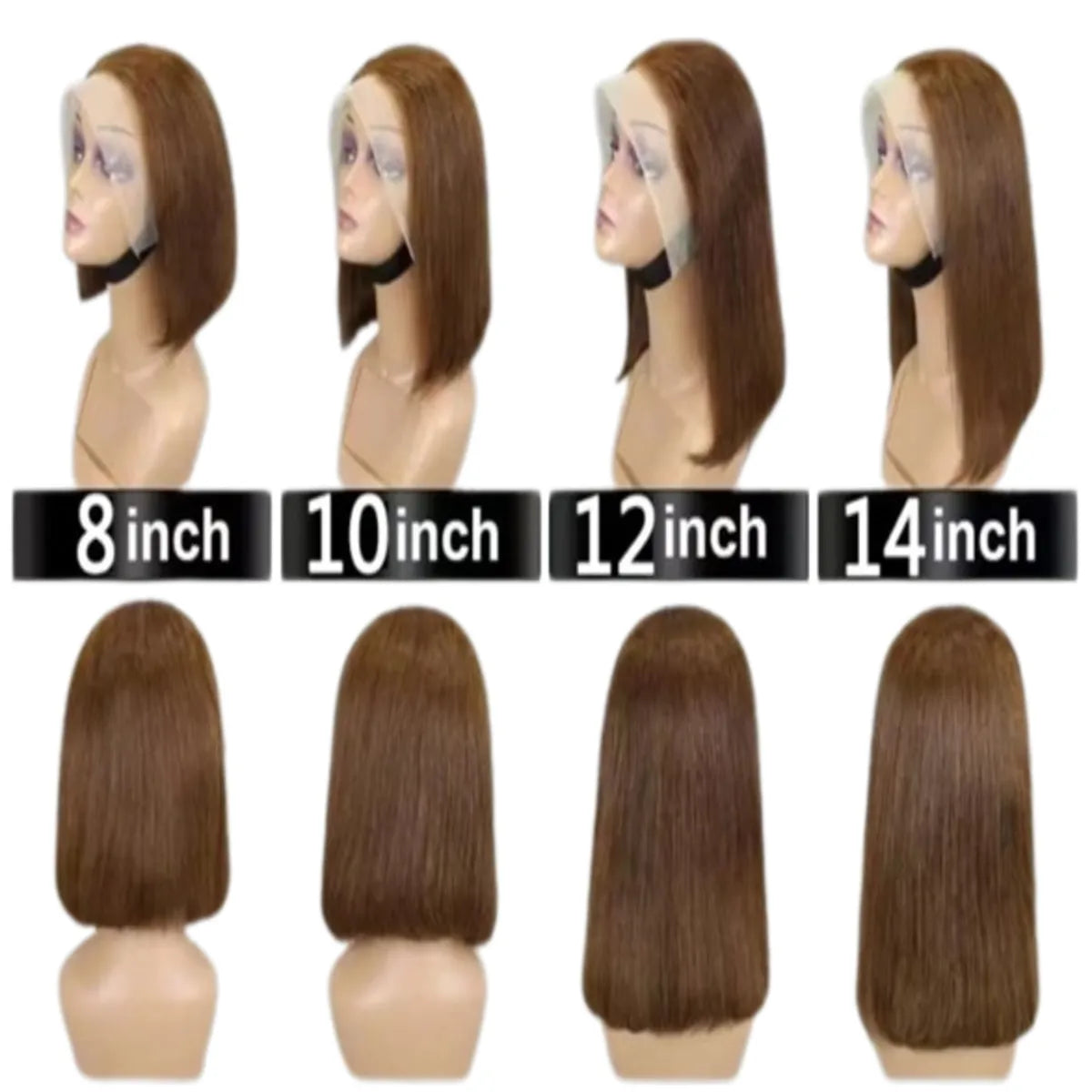 House of Extensions Brown #4 Bob Lace Wig