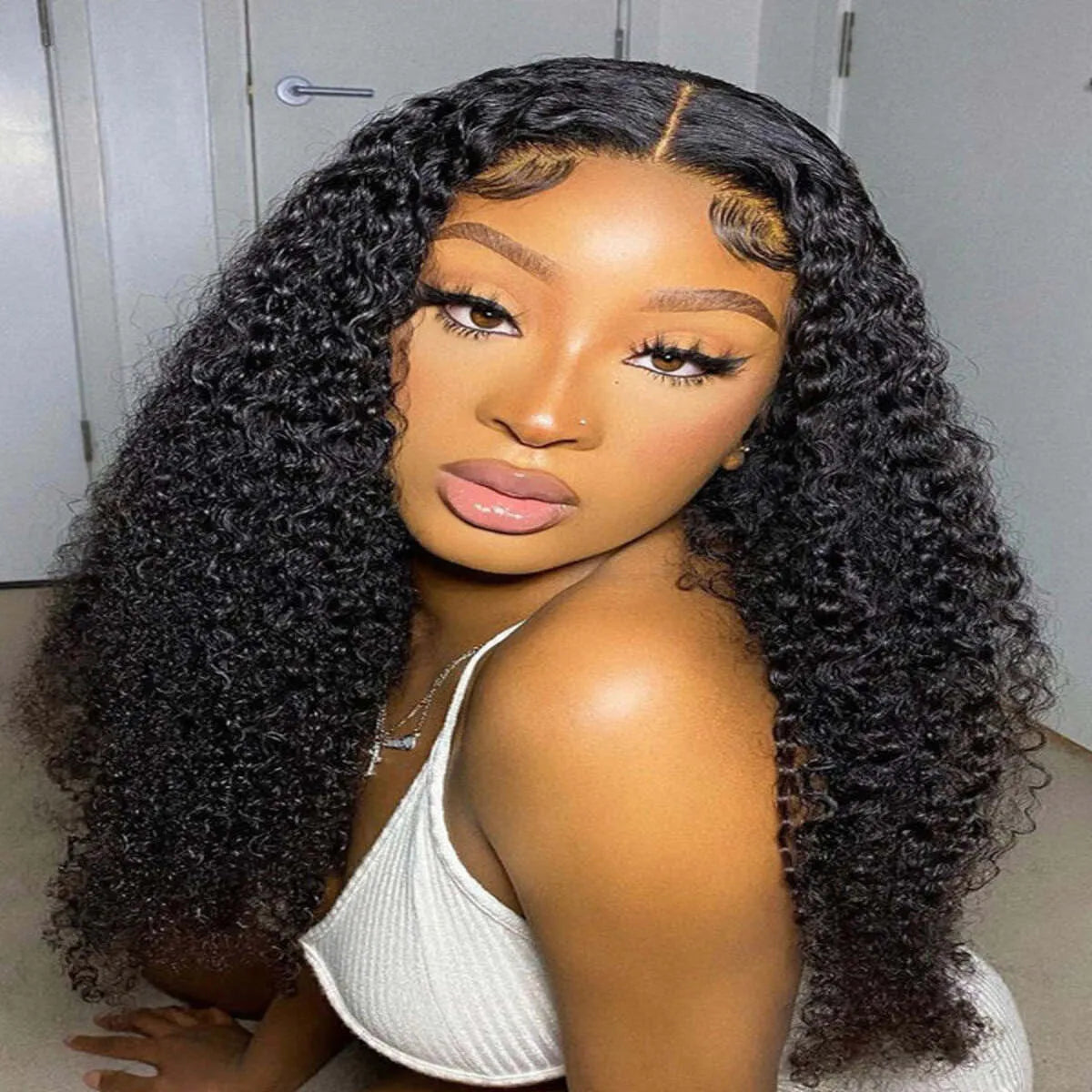 House of Extensions Kinky Curly Lace Closure Wig