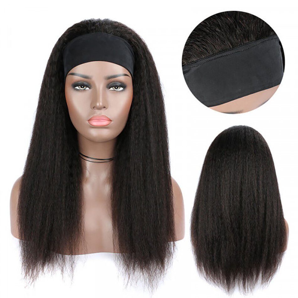 House of Extensions Kinky Straight Headband Wig