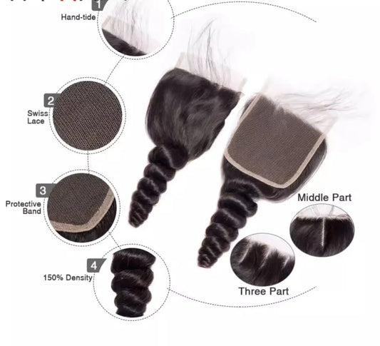 House of Extensions Loose Wave Lace Closure