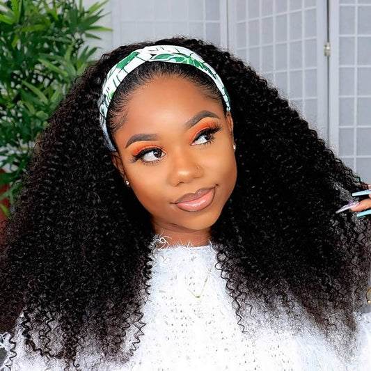 House of Extensions Kinky Curly Headband Wig