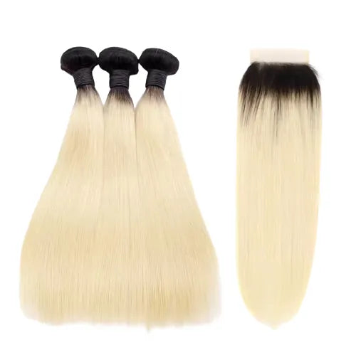 House of Extensions T1B/613 Ombre Blonde Bundles
