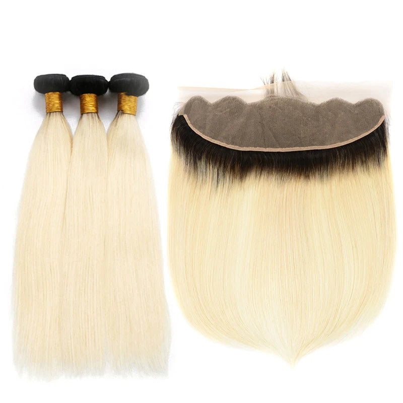 House of Extensions T1B/613 Ombre Blonde Bundles