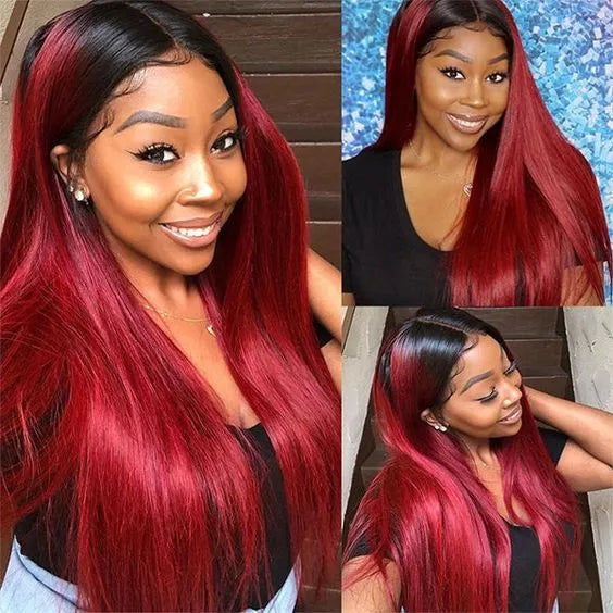 House of Extensions T1B/99J Lace Wig