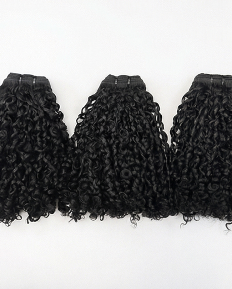 House of Extensions Double Drawn Pixie Curl Bundles