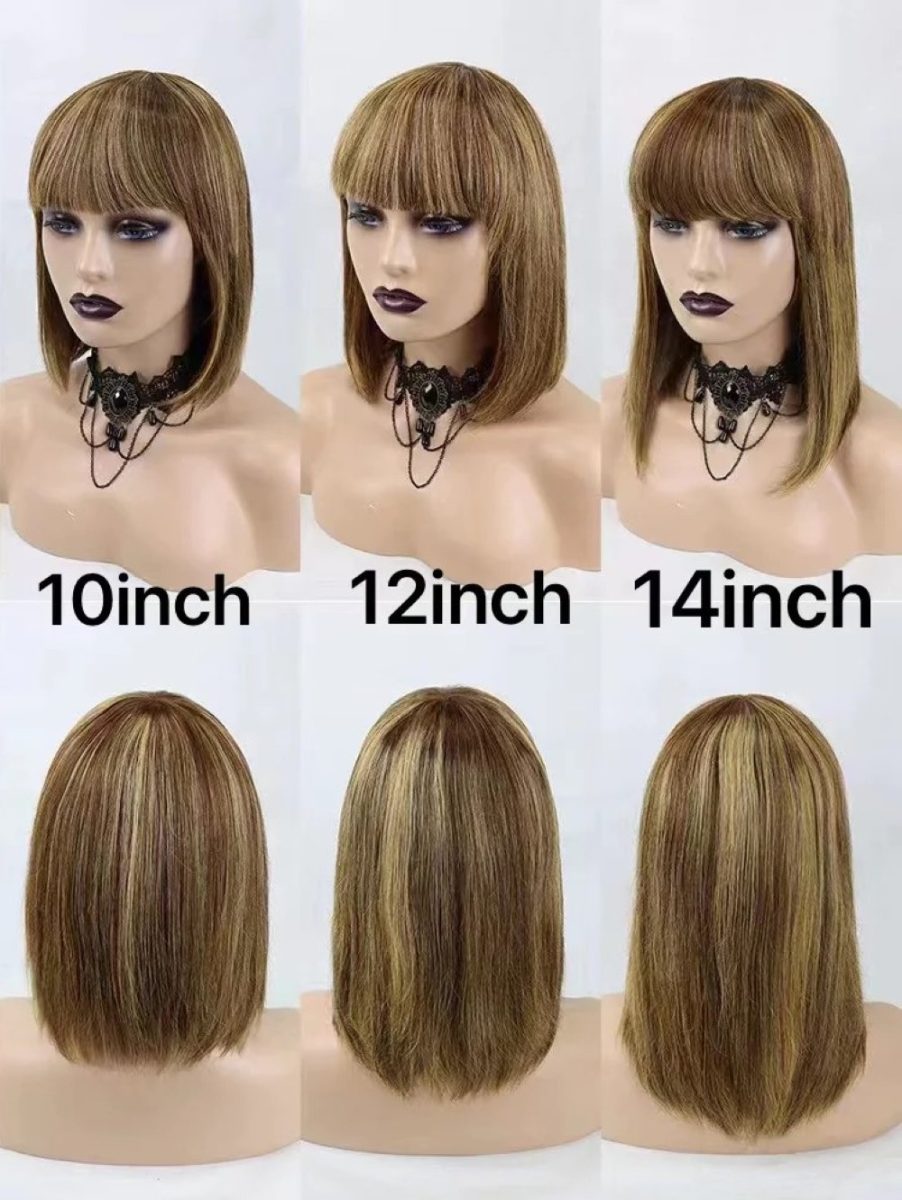House of Extensions Bob Wig with Bangs-P4/#27