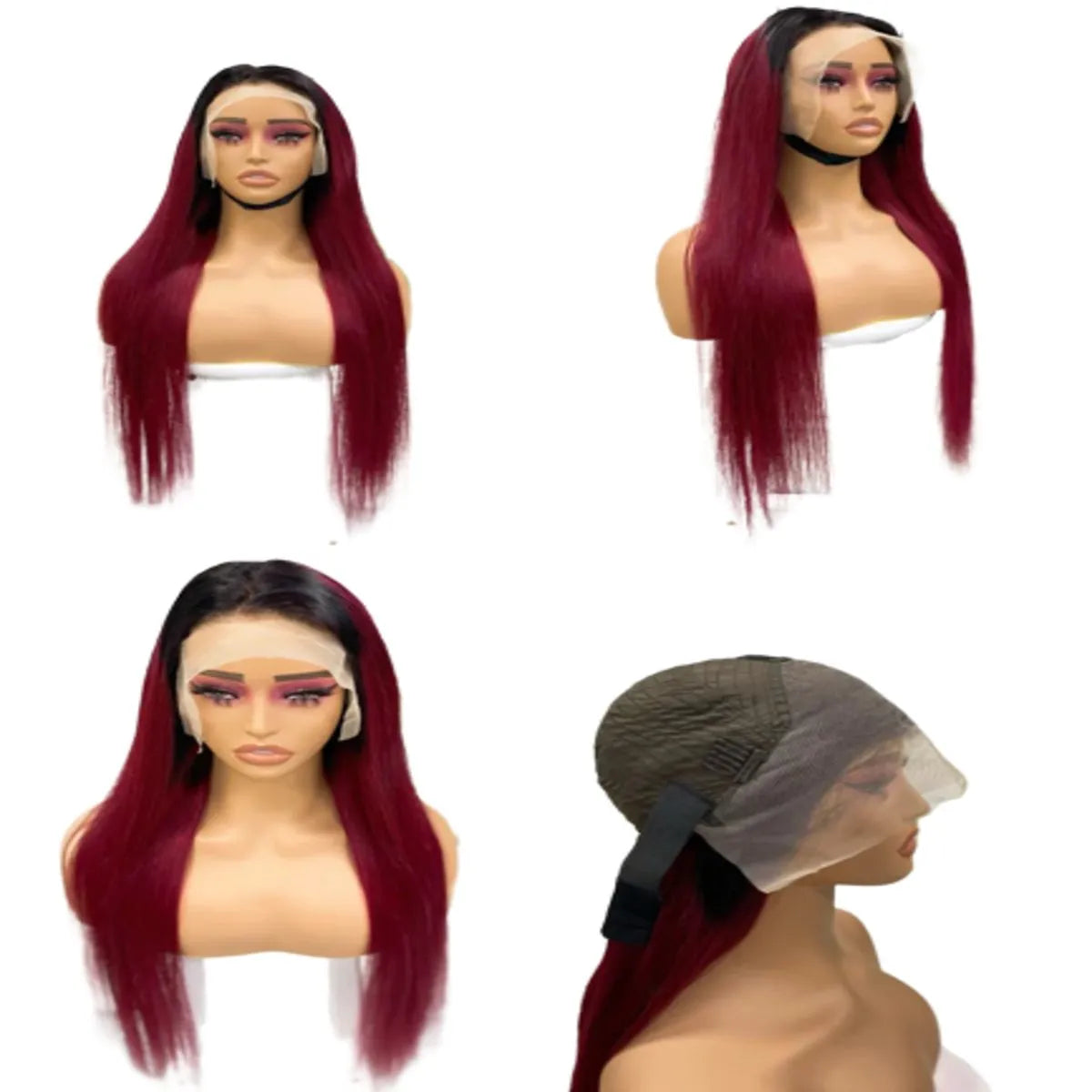 House of Extensions T1B/99J Lace Wig