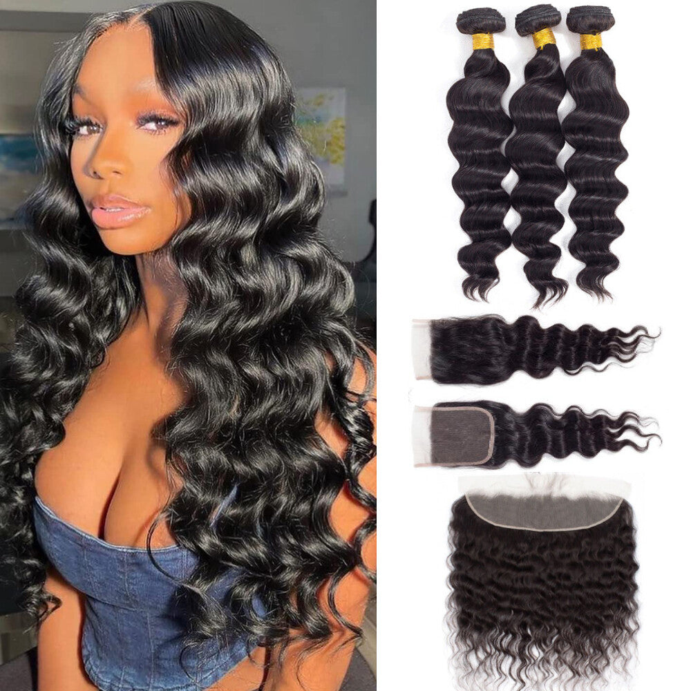 House of Extensions Loose Deep Wave Bundles